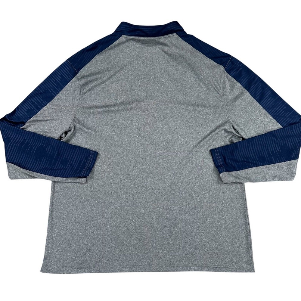 Fanatics Mens Size 3XL Blue Long‎ Sleeve Shirt 1/4 Zip Michigan Logo Performance - Picture 3 of 6
